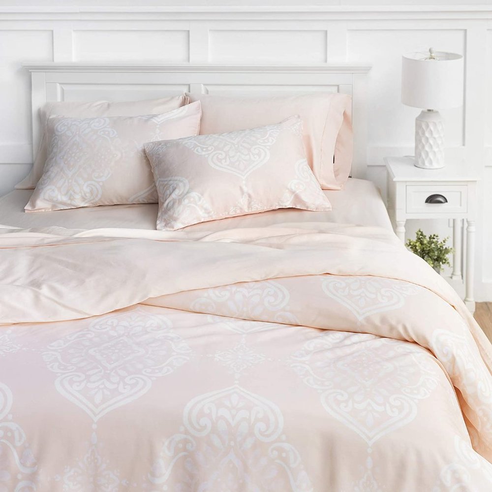 NEW Penfold Duvet Cover Set, Color Blush, 300 Thread Count
